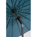 Ombrellone da giardino Atlanta cm 270x h240 con snodo Antracite-Pavone - Samnite