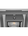 Paletto Lanterna Cilindro Vetro Lunga Antracite IP44 Sensore Crepuscolare Trio Lighting - Samnite