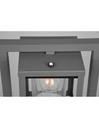 Palo Alto Lanterna Cilindro Vetro Lunga Antracite IP44 Sensore Crepuscolare Trio Lighting - Samnite