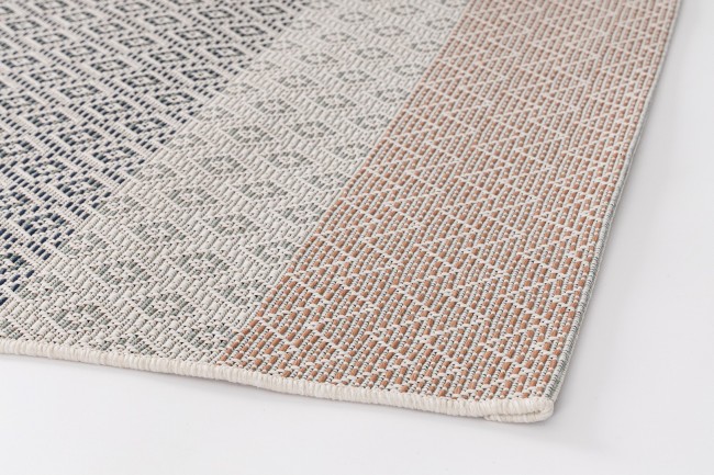 Tappeto Leev Beige-Blu-Arancio 160X230 - Samnite