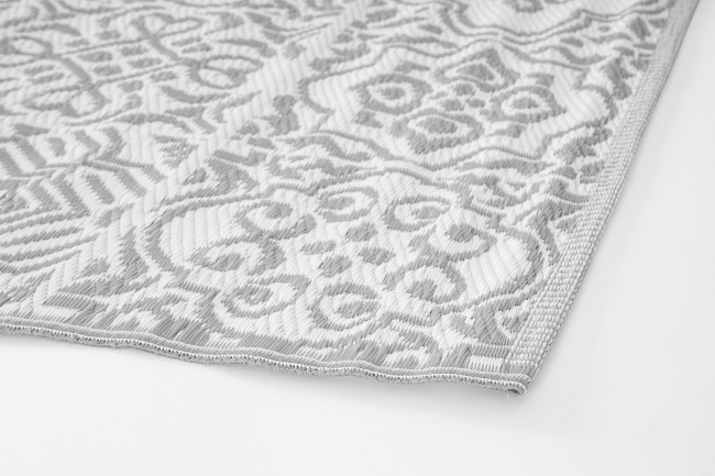 Tappeto Shiraz Bianco-Grigio 180X270 - Samnite