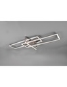 Plafoniera Salinas 3 Rettangoli Led 34w Nichel L100 cm Dimmerabile Trio Lighting - Samnite