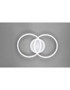 Plafoniera Soffitto Cerchi Cromo Led 4000k Dimmer Venida Trio Lighting - Samnite