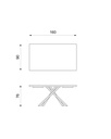 Tavolo Fisso 160 x 76 H cm - Spike - Samnite