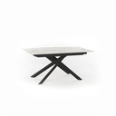 Tavolo allungabile con top in marmo calacatta 170/270x90x76h cm - Samnite