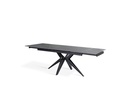 Tavolo allungabile grigio-negro 90 cm x 160-240  cm cm H. 76 cm - Samnite