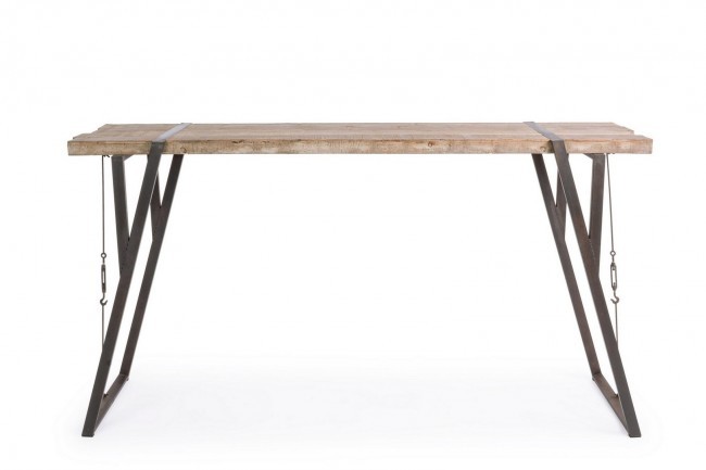 Tavolo bar stile industrial Blocks 200x54 cm - Samnite