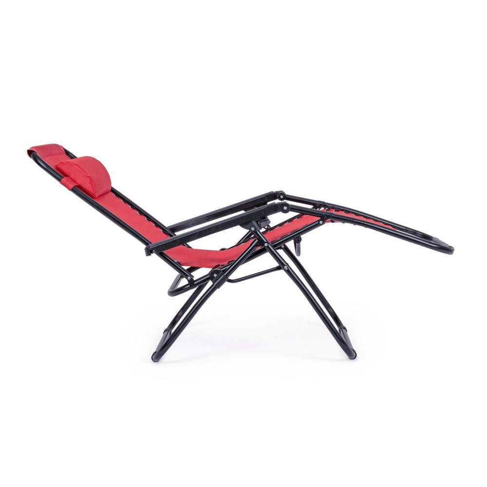 Sedia a sdraio Martin rosso da esterno - Samnite