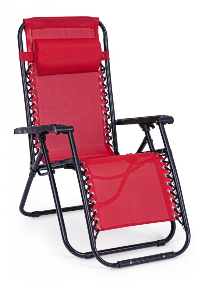 Sedia a sdraio Martin rosso da esterno - Samnite