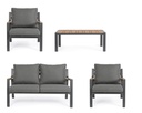 Set salotto giardino Ernst antracite - Samnite