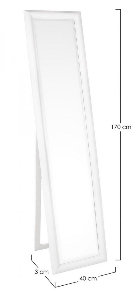 Specchio St Sanzio C-C Mat Bianco 40X170 - Samnite