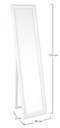Specchio St Sanzio C-C Mat Bianco 40X170 - Samnite