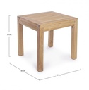 Tavolino Quadro Teak 50X50 - Samnite