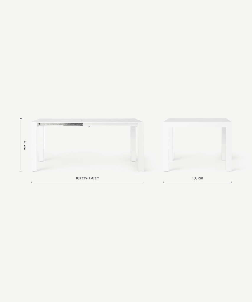 Tavolo allungabile 130-170x90 - Samnite