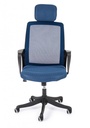 sedia uff. c-br laurent blu - Samnite