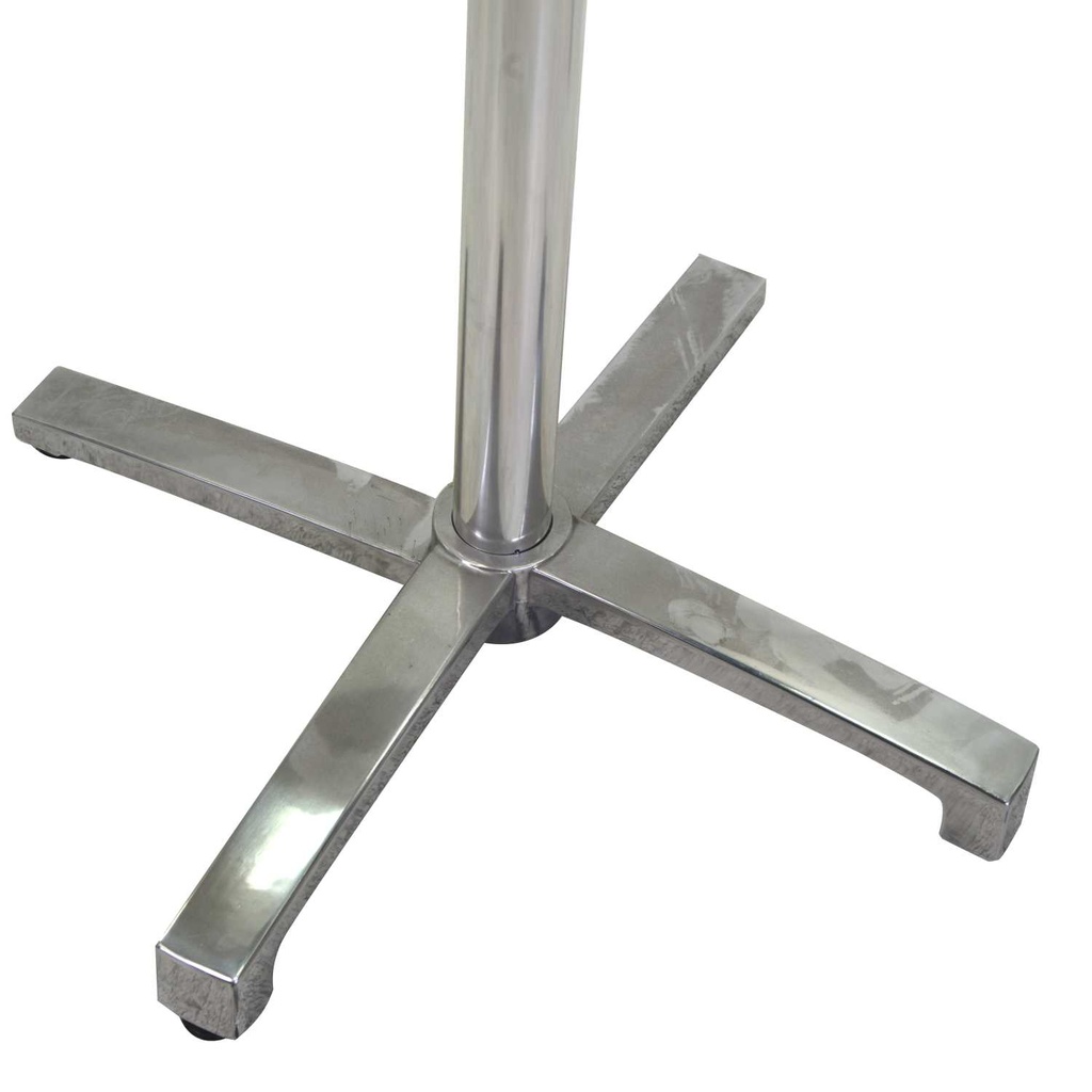 Base Tavolo in alluminio grigio ribaltabile cm52x52h72