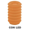 Led candle lantern orange fountain cmø13,5h20