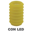 Led candle lantern yellow fountain cmø13,5h20