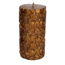 Candela oro decori tondo cmø6,5h14