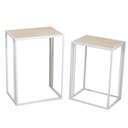 Colonnina in metallo Lucilla 2 pz bianco