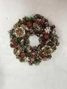 Crown covered in snow with berries and green flowers cm ø30h7,5