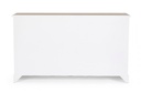 Credenza Dorotea 2 ante 4 cassetti in legno nobilitato bianco