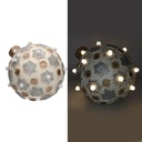 Decorazione natale resina con led sferacmø25h28