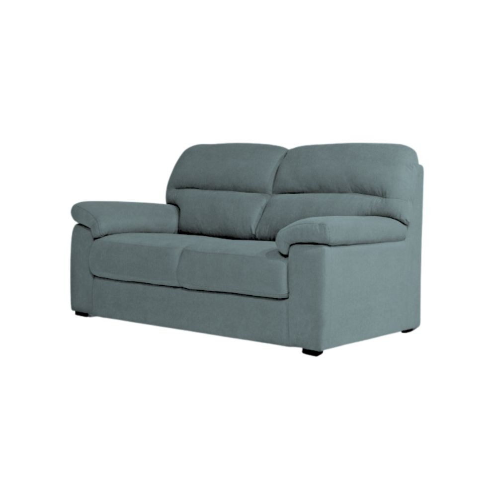Divano Alenda 3 posti con piedini quadrati colore cenere scuro L 201 x P 92 x H 98 cm