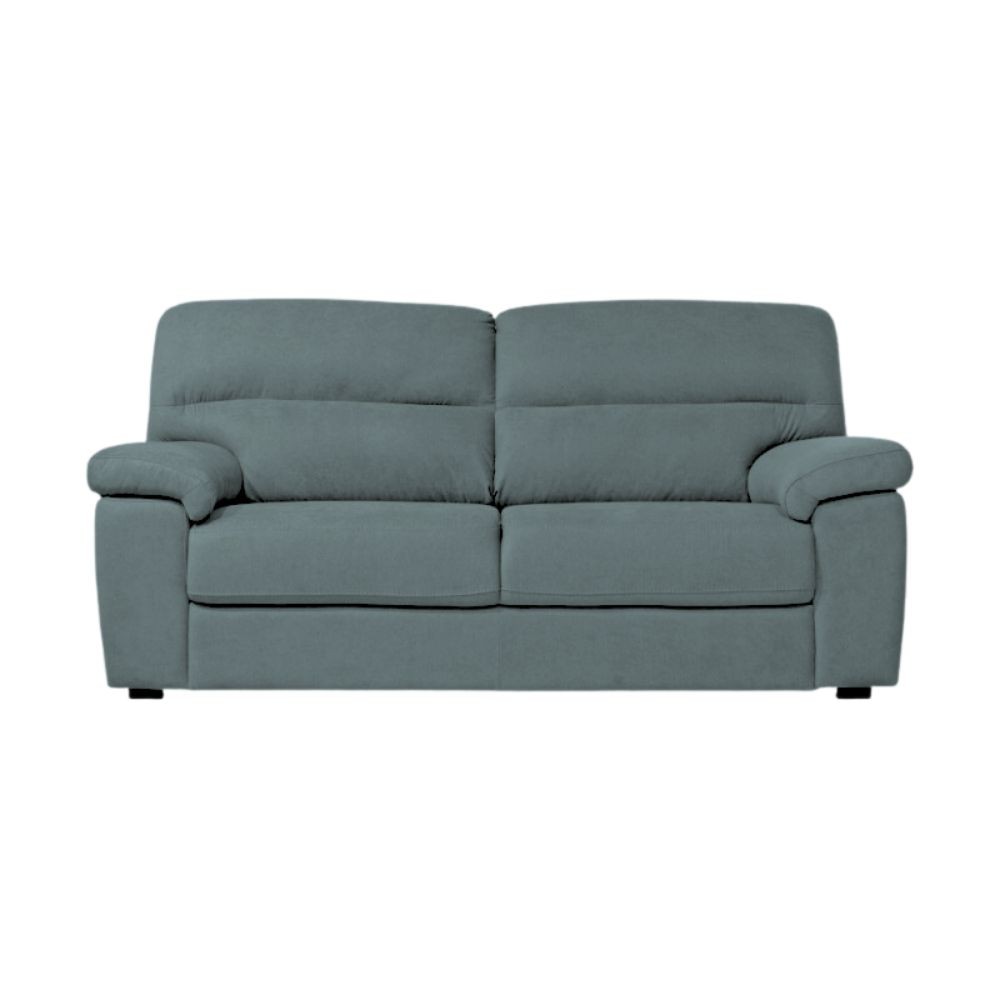 Divano Alenda 3 posti con piedini quadrati colore cenere scuro L 201 x P 92 x H 98 cm