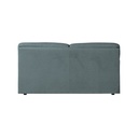 Divano Alenda 3 posti con piedini quadrati colore cenere scuro L 201 x P 92 x H 98 cm