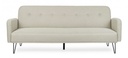 Divano Letto Bridjet Beige in tessuto reclinabile