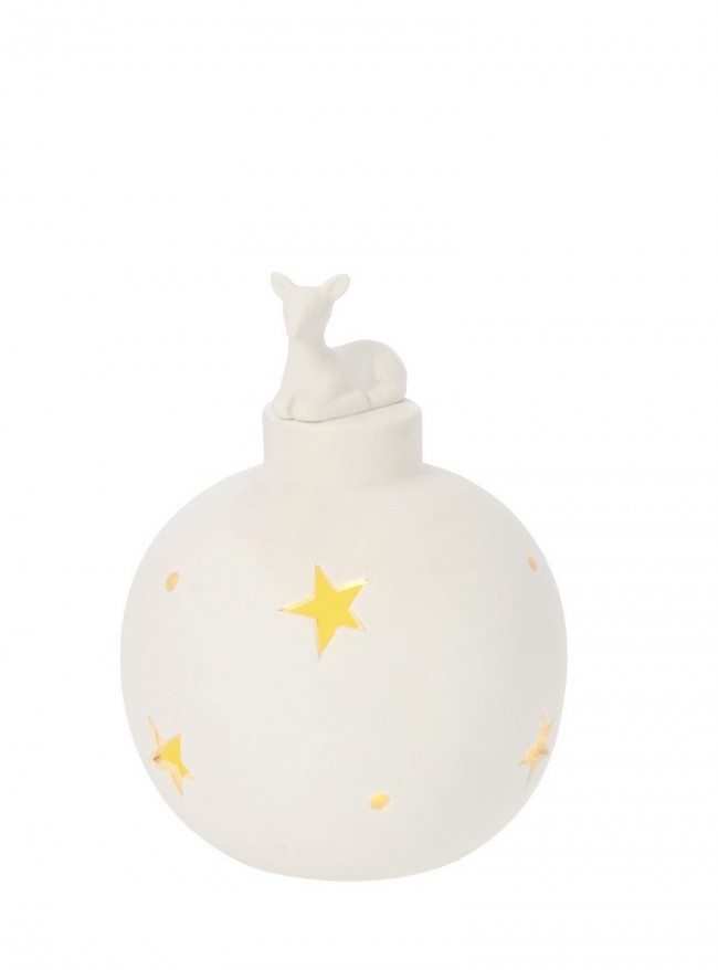 12x Decorazione Sfera Deer H14,3 C