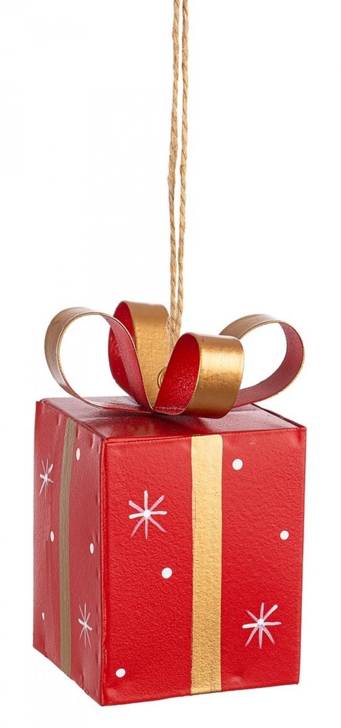 12x Pendaglio Bert Pacco Regalo Rosso