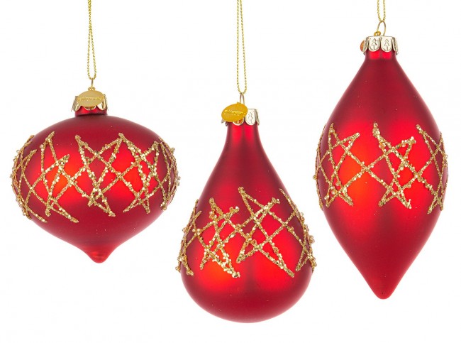 12x Pendaglio Vt Embellish Rosso Ass3