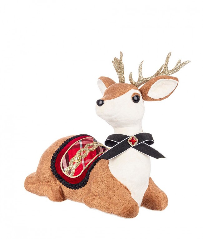 1x Renna Alwyn Seduto Rosso 31X32H