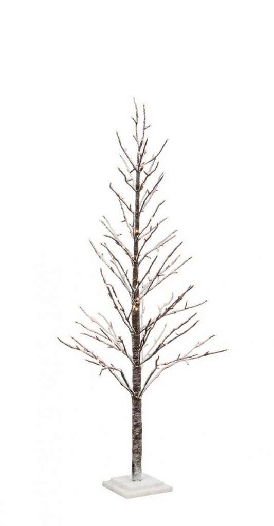 2x Albero Glad Innevato H150