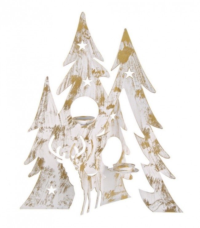 2x P. Candela 2P Hope Albero Metal Oro