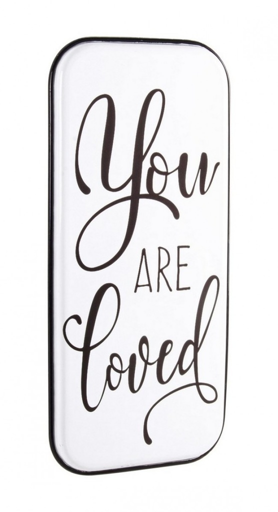 2x Placca Metallo Loved 38X82