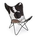 Poltrona in pelle nera 68x70x93h cm