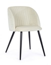 2x Sedia Queen Velvet Bianco