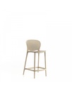 Set di 2 sedie in polipropilene beige, 46cm x 42cm x 93cm