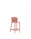 Set di 2 sedie in polipropilene arancione, 46x42x93cm