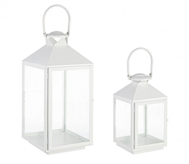 2x Set2 Lanterna Classy Bianco Op