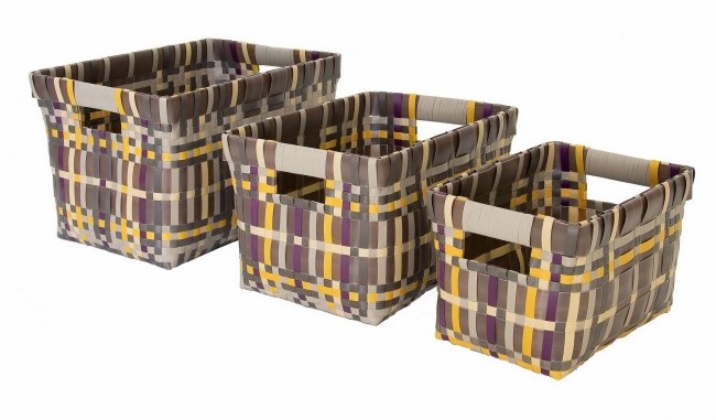 2x Set3 Cesta Odile Beige Rett