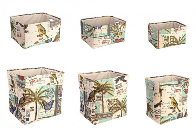 2x Set6 P.Oggetti Botanic Rett Blu