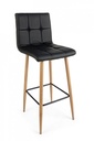 2x Sgabello Bar Bruce Pu Nero