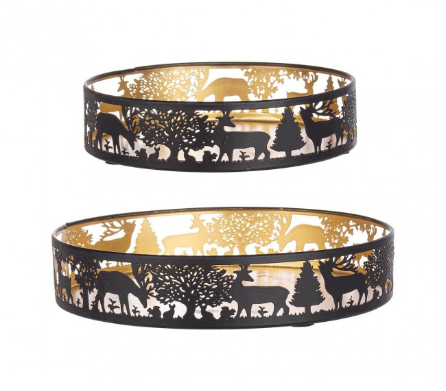 3x Set2 Vassoio Alizee Nero