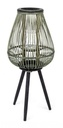 4x Lanterna Treppiede Bamboo Ver-Nero H61.5