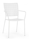 4x Sedia C-Br Lizette Bianco