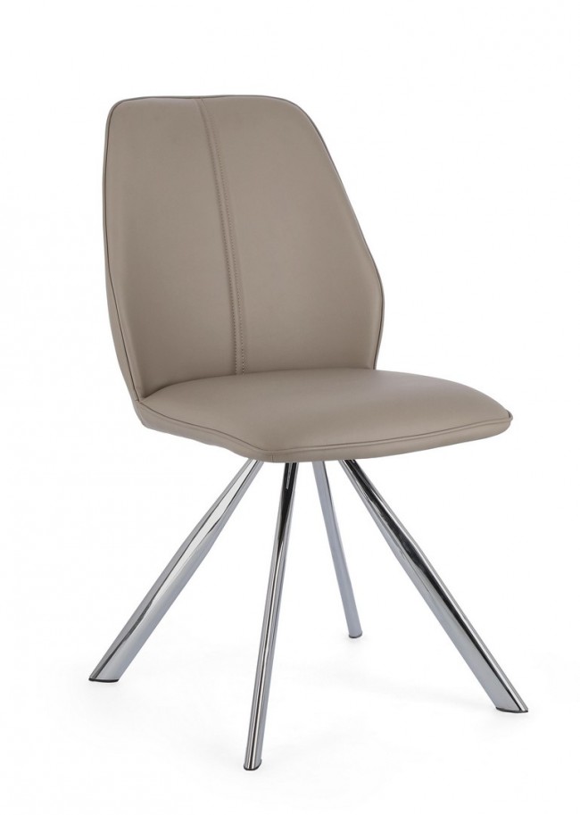 4x Sedia Maxwell Pu Tortora
